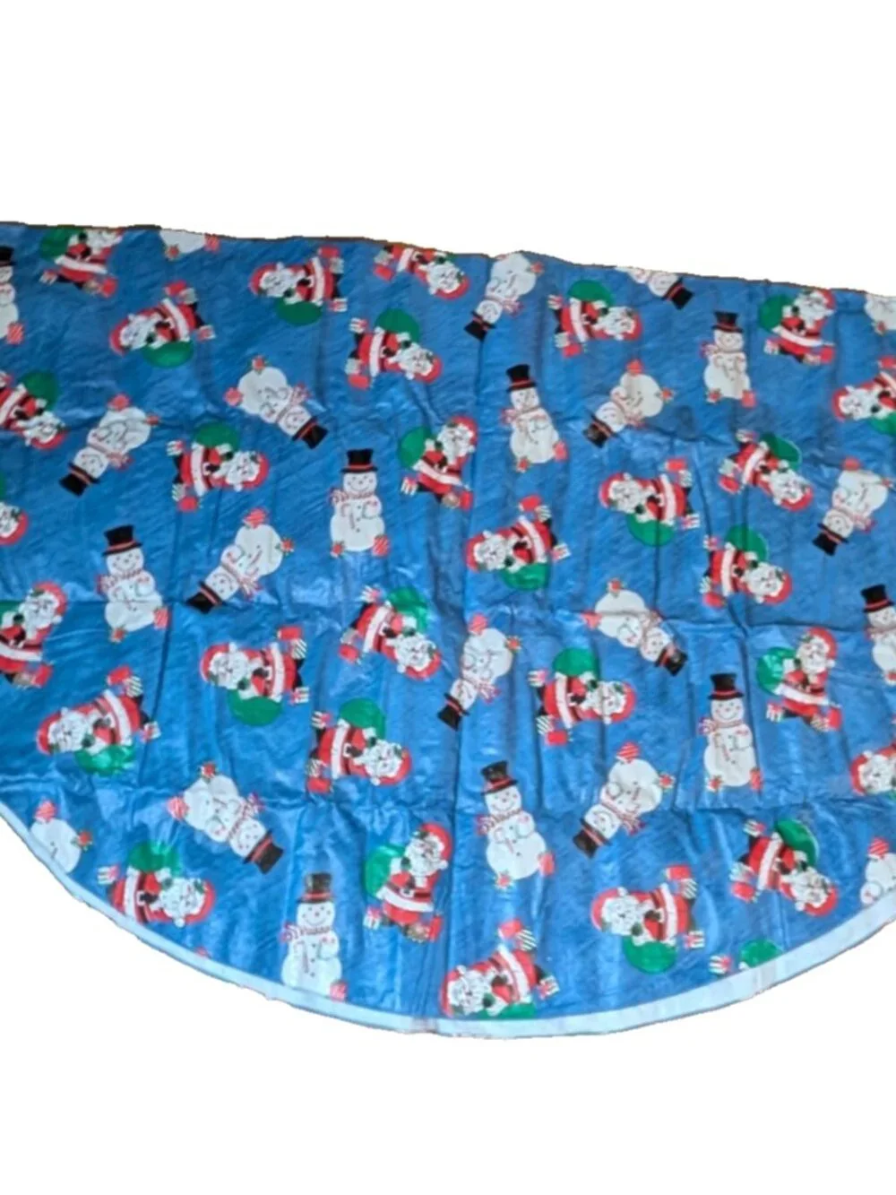 Christmas Tablecloth Santa & Snowmen aprox 66
